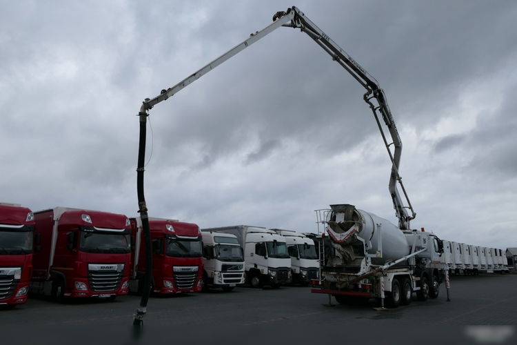 Mercedes ACTROS 3241 / POMPOGRUSZKA / BETONIARKA + POMPA SERMAC 24 M - 3Z24 / EURO 5 / STEROWANIE RADIOWE zdjęcie 3