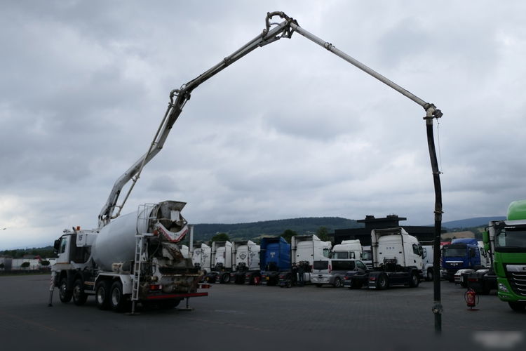 Mercedes ACTROS 3241 / POMPOGRUSZKA / BETONIARKA + POMPA SERMAC 24 M - 3Z24 / EURO 5 / STEROWANIE RADIOWE zdjęcie 4