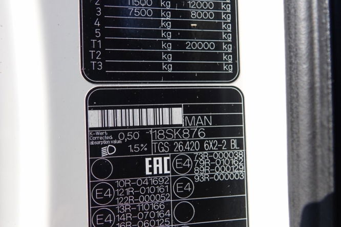 MAN TGS 26.420 / HAKOWIEC HS20 / 6X2 / EURO 6 / + PRZYCZEPA HUFFER / DO PRZEWOZU KONTENERÓW zdjęcie 33