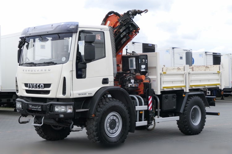 Iveco EUROCARGO 150E25 / 4X4 / WYWROTKA + HDS TEREX 120.2 E / DO ENERGETYKI / STEROWANIE RADIOWE / 67 TYS KM PRZEBIEGU zdjęcie 15