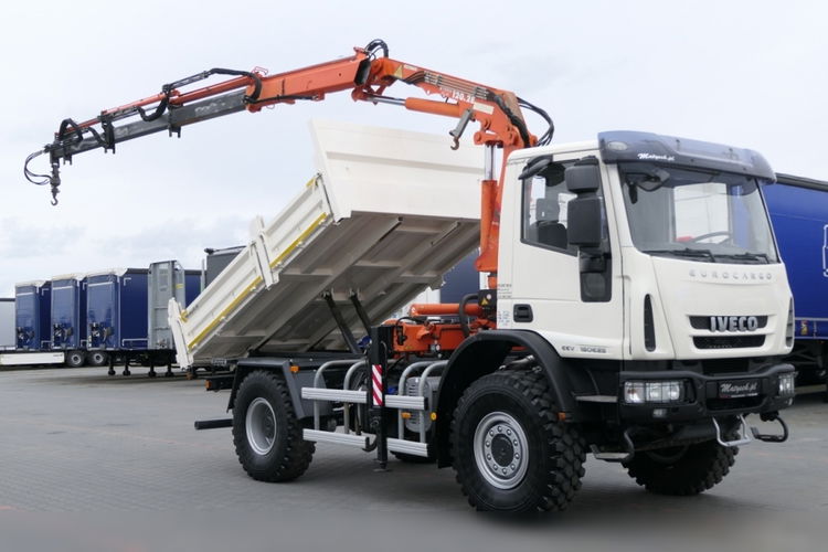 Iveco EUROCARGO 150E25 / 4X4 / WYWROTKA + HDS TEREX 120.2 E / DO ENERGETYKI / STEROWANIE RADIOWE / 67 TYS KM PRZEBIEGU zdjęcie 8