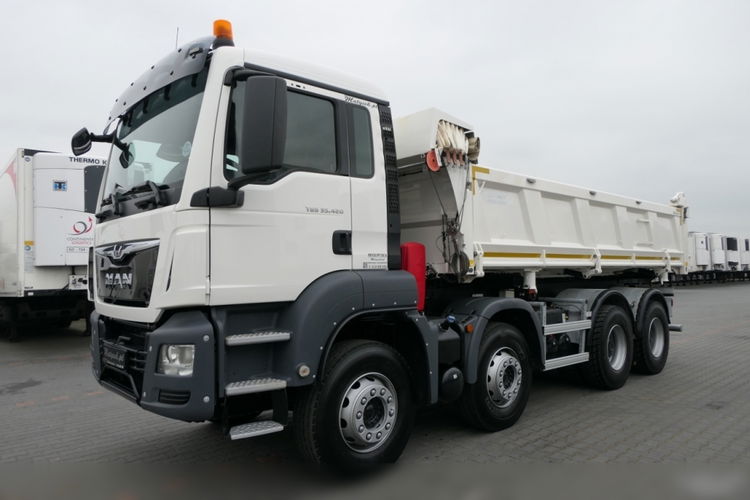 MAN TGS 35.420 / 8x4 / WYWROTKA / HYDROBURTA / MEILLER KIPPER / EURO 6 / 2018 ROK  zdjęcie 23