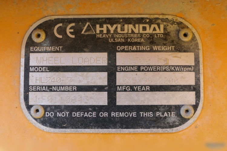 Hyundai HL770-7 / ŁADOWARKA KOŁOWA / SILNIK CUMMINS / CENTRALNE SMAROWANIE / KLIMATYZACJA / SPROWADZONA zdjęcie 14