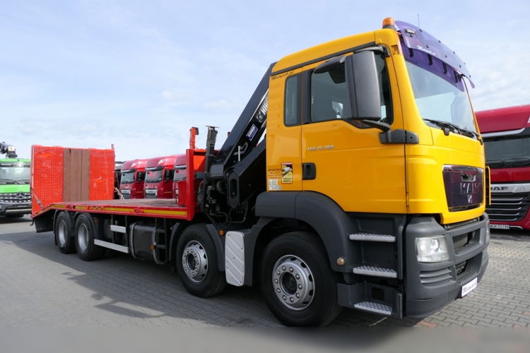 MAN TGS 35.360 / 8x2 / LAWETA + HDS HIAB 211 / OŚ PODNOSZONA / 4 OSIOWY / NAJAZDY HYDRAULICZNE / WCIĄGARKA  zdjęcie 20