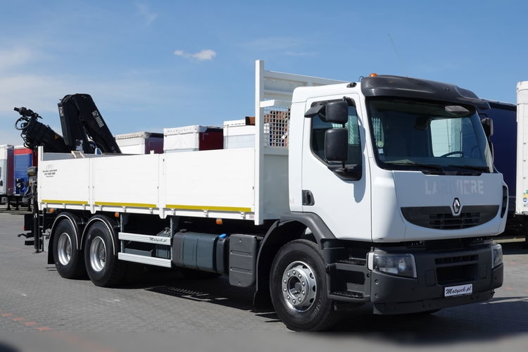 Renault LANDER 380 EEV / 6 x 4 / SKRZYNIOWY- 6.8 m / + HDS HIAB 166 - wysów: 10, 5 m / 2014 ROK zdjęcie 14