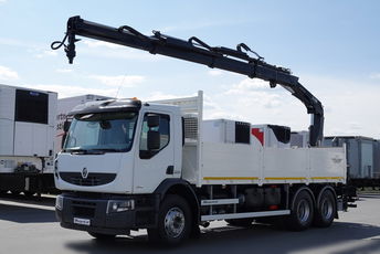 Renault LANDER 380 EEV / 6 x 4 / SKRZYNIOWY- 6.8 m / + HDS HIAB 166 - wysów: 10, 5 m / 2014 ROK