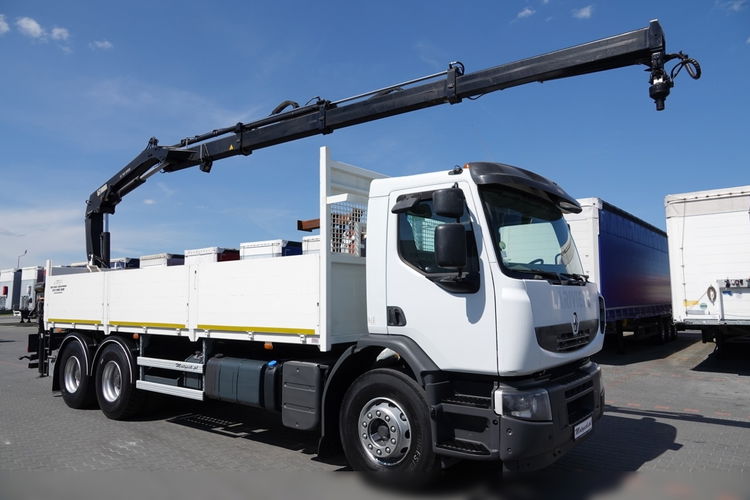 Renault LANDER 380 EEV / 6 x 4 / SKRZYNIOWY- 6.8 m / + HDS HIAB 166 - wysów: 10, 5 m / 2014 ROK zdjęcie 6