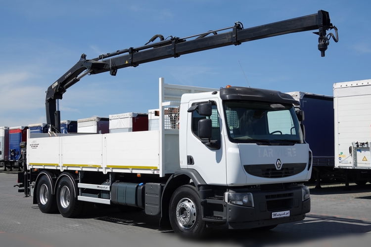 Renault LANDER 380 EEV / 6 x 4 / SKRZYNIOWY- 6.8 m / + HDS HIAB 166 - wysów: 10, 5 m / 2014 ROK zdjęcie 7