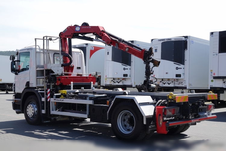 SCANIA P 320 / WYWROTKA BDF + HDS HMF 635 -wysów: 6.8 m / CHWYTAK do złomu / EURO 6 / BDF + KIPPER + HDS / zdjęcie 22