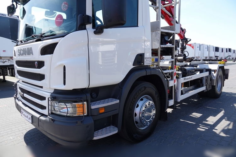 SCANIA P 320 / WYWROTKA BDF + HDS HMF 635 -wysów: 6.8 m / CHWYTAK do złomu / EURO 6 / BDF + KIPPER + HDS / zdjęcie 30