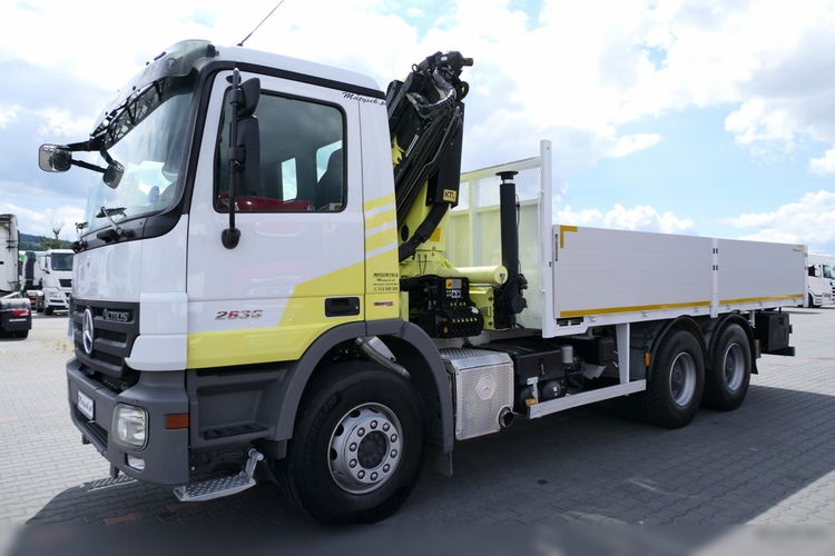 Mercedes ACTROS 26.360 / 6x4 / HDS ZA KABINĄ PALFINGER 20002 -wysów: 10.3 m / SKRZYNIOWY - 6.25m / STEROWANIE RADIOWE / ROTATOR / EPS+SPRZĘGŁO  zdjęcie 10