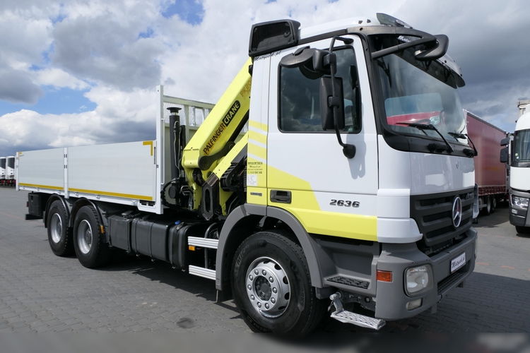 Mercedes ACTROS 26.360 / 6x4 / HDS ZA KABINĄ PALFINGER 20002 -wysów: 10.3 m / SKRZYNIOWY - 6.25m / STEROWANIE RADIOWE / ROTATOR / EPS+SPRZĘGŁO  zdjęcie 16