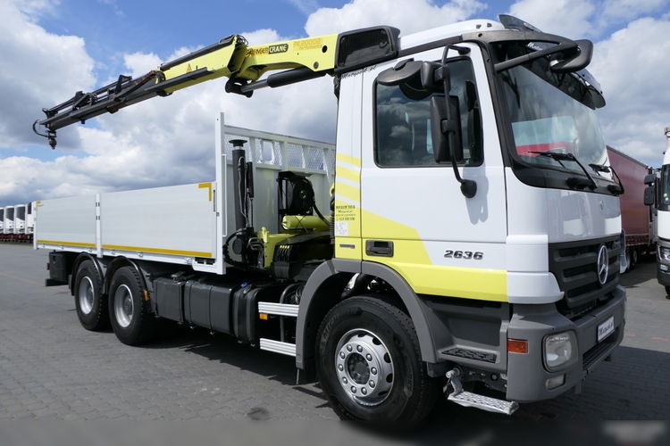 Mercedes ACTROS 26.360 / 6x4 / HDS ZA KABINĄ PALFINGER 20002 -wysów: 10.3 m / SKRZYNIOWY - 6.25m / STEROWANIE RADIOWE / ROTATOR / EPS+SPRZĘGŁO  zdjęcie 6