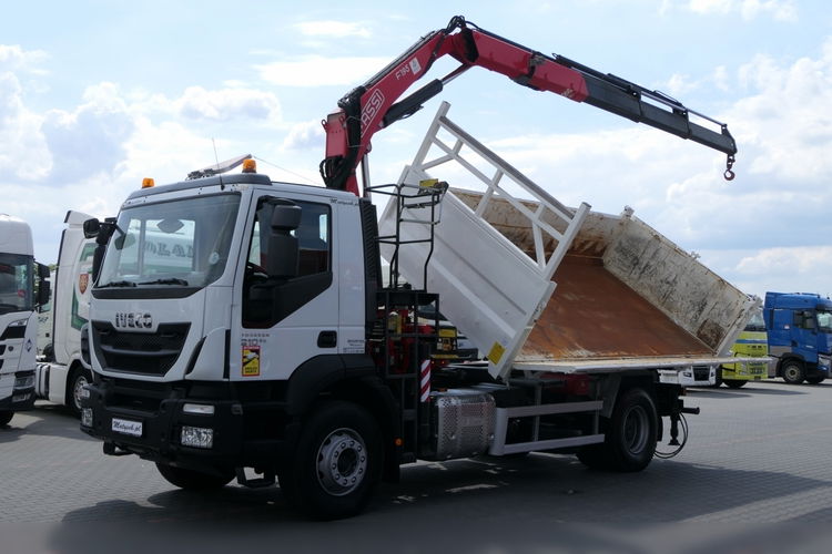 Iveco TRAKKER 360 / 4x2 / WYWROTKA + HYDROBURTA + HDS FASSI F195A 3x wysów: 10 m / EURO 6 / MANUAL / STEROWANIE RADIOWE zdjęcie 7