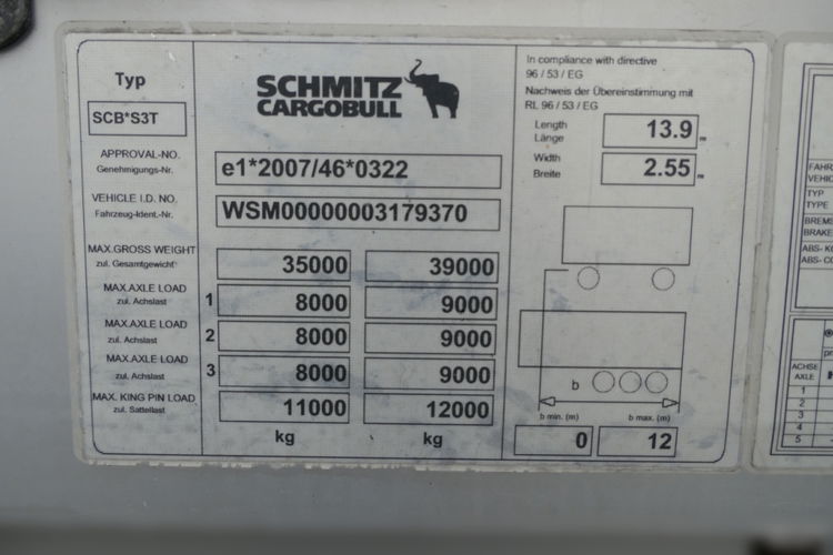 SCHMITZ FIRANKA MEGA / LOWDECK / opony 445/45 R19, 5 / MEGA VARIOS zdjęcie 24