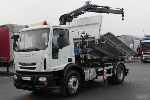 Iveco / 19 - 320 KM / E 6 / WYWROTKA + HDS / HYDROBURTA / 3 STRONNY KIPPER - 3.5 M / EURO 6