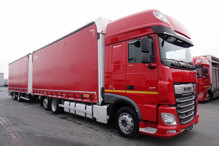 DAF XF 480 / ZESTAW TANDEM 120 M3 / PRZEJAZDOWY / WIELTON / 7.7m+7.7m / 2019 Rok  zdjęcie 11