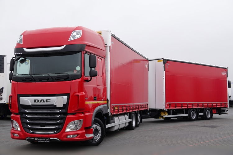 DAF XF 480 / ZESTAW TANDEM 120 M3 / PRZEJAZDOWY / WIELTON / 7.7m+7.7m / 2019 Rok  zdjęcie 1