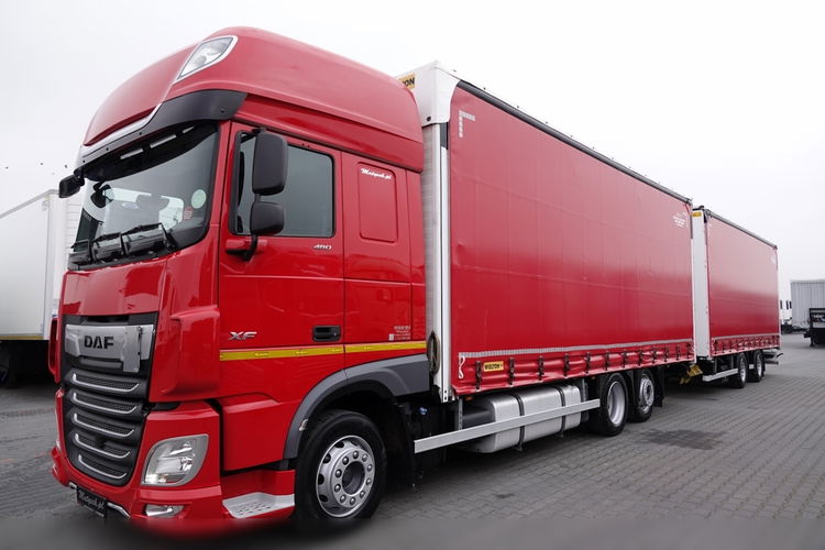 DAF XF 480 / ZESTAW TANDEM 120 M3 / PRZEJAZDOWY / WIELTON / 7.7m+7.7m / 2019 Rok  zdjęcie 6