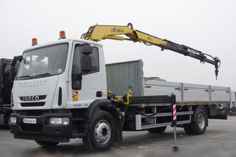 Iveco EUROCARGO 160E25 / 4X2 / SKRZYNIOWY - 7, 5 M + HDS HYVA 911 / PILOT / ROTATOR / EURO 5