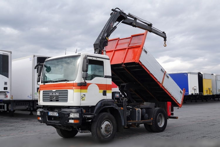 MAN TGM 13.280 / 4x4 / UAL / WYWROTKA + HDS HIAB 111 zdjęcie 1