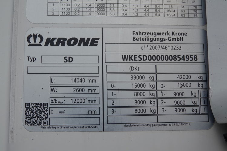 Krone CHLODNIA / THERMO KING SLX 400 / DOPPELSTOCK / PALECIARA / 2018 R / zdjęcie 24