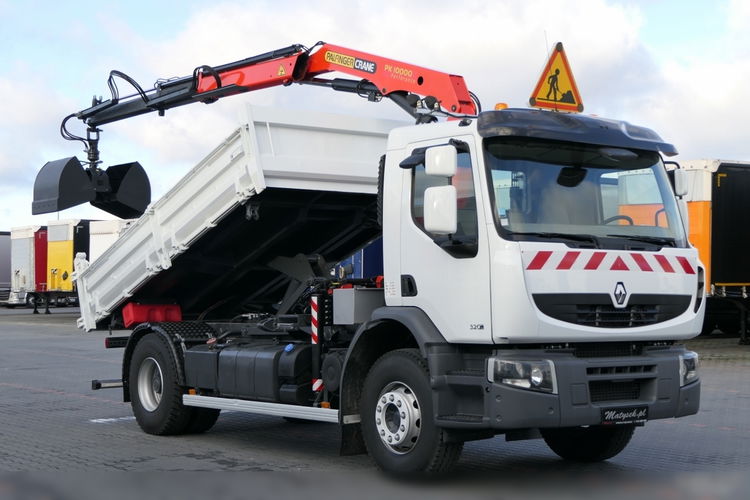 Renault REANULT PREMIUM 19T - 320 DXI / WYWROTKA + HDS / HYDROBURTA / 3 STRONNY KIPPER - 4.25 M / EURO 5 zdjęcie 10