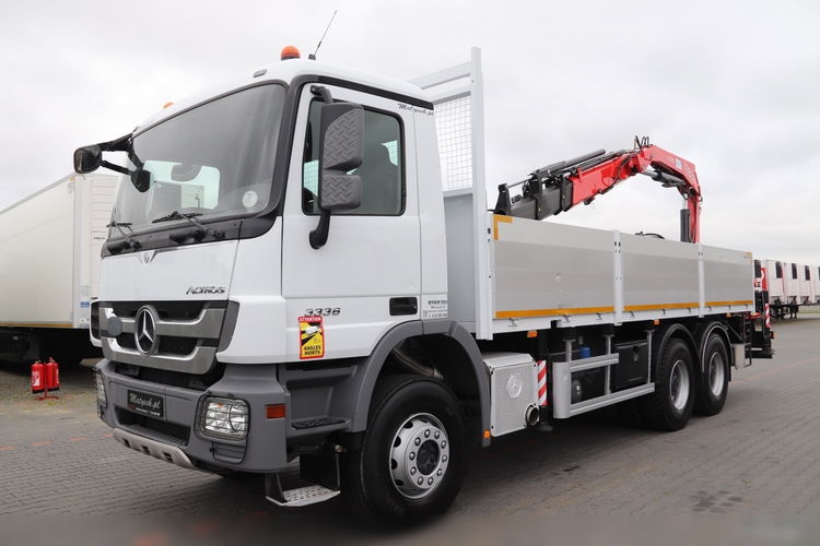 Mercedes -BENZ ACTROS 3336 / 6 X 4 / SKRZYNIOWY - 6.85 M + HDS FASSI F195 / PILOT / EPS + SPRZĘGŁO / 08.2012 R zdjęcie 15