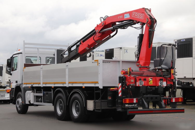 Mercedes -BENZ ACTROS 3336 / 6 X 4 / SKRZYNIOWY - 6.85 M + HDS FASSI F195 / PILOT / EPS + SPRZĘGŁO / 08.2012 R zdjęcie 17