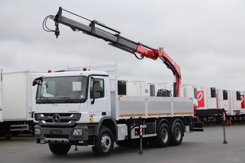 Mercedes -BENZ ACTROS 3336 / 6 X 4 / SKRZYNIOWY - 6.85 M + HDS FASSI F195 / PILOT / EPS + SPRZĘGŁO / 08.2012 R