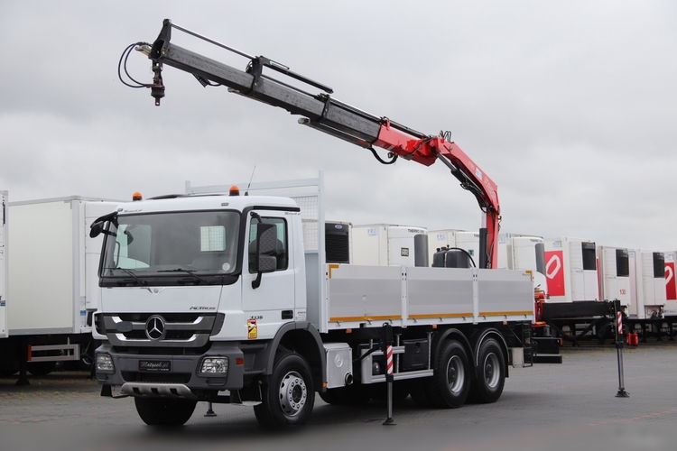 Mercedes -BENZ ACTROS 3336 / 6 X 4 / SKRZYNIOWY - 6.85 M + HDS FASSI F195 / PILOT / EPS + SPRZĘGŁO / 08.2012 R zdjęcie 1