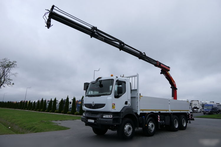 Renault KERAX 410 DXI / 8 X 4 / SKRZYNIOWY- 6.8 M + HDS PALFINGER PK 20002 - 12, 5 M / PILOT / ROTATOR / 2 zdjęcie 2