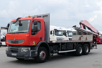 Renault KERAX LANDER 370 DXI / 6x4 / SKRZYNIOWY- 7.1 M + HDS FASSI 175 -wysów: 10, 5 M / STEROWANIE RADIOWE