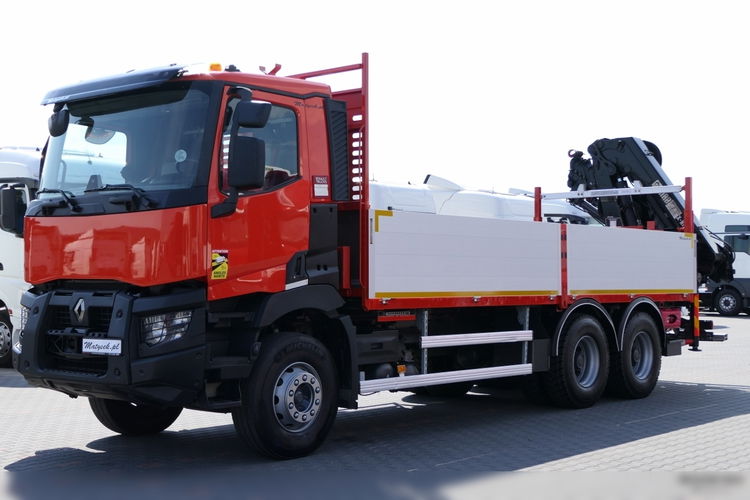 Renault C 430 / 6x4 / SKRZYNIOWY 6, 5 M + HDS HIAB 188 12.8 M / STEROWANIE RADIOWE / 2015 / OPONY 100% zdjęcie 10