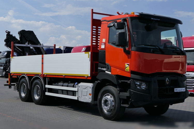 Renault C 430 / 6x4 / SKRZYNIOWY 6, 5 M + HDS HIAB 188 12.8 M / STEROWANIE RADIOWE / 2015 / OPONY 100% zdjęcie 18