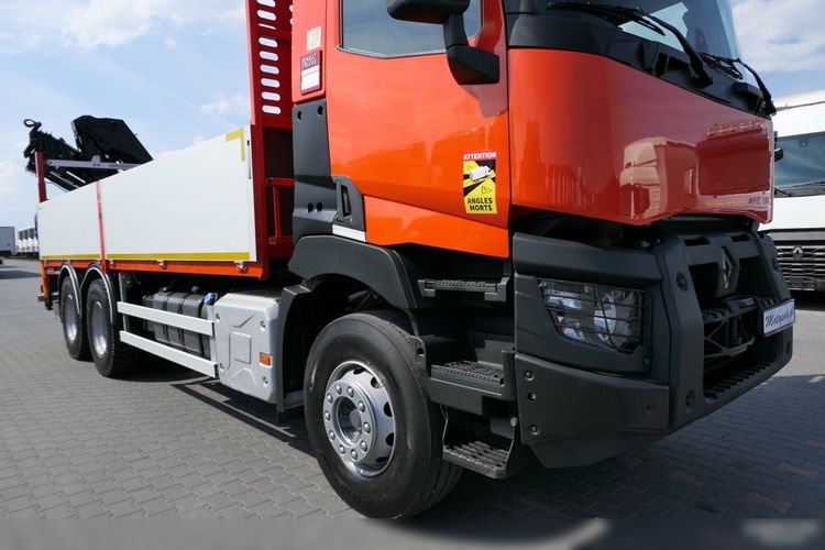 Renault C 430 / 6x4 / SKRZYNIOWY 6, 5 M + HDS HIAB 188 12.8 M / STEROWANIE RADIOWE / 2015 / OPONY 100% zdjęcie 19