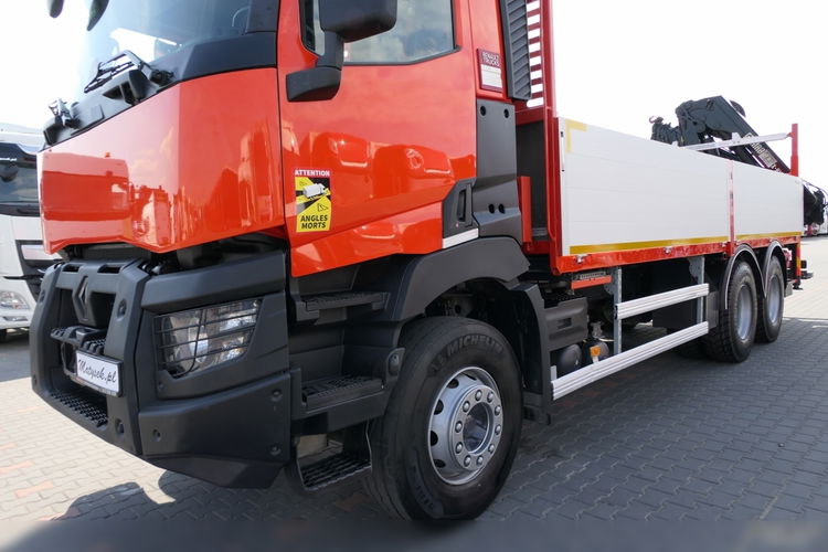 Renault C 430 / 6x4 / SKRZYNIOWY 6, 5 M + HDS HIAB 188 12.8 M / STEROWANIE RADIOWE / 2015 / OPONY 100% zdjęcie 20