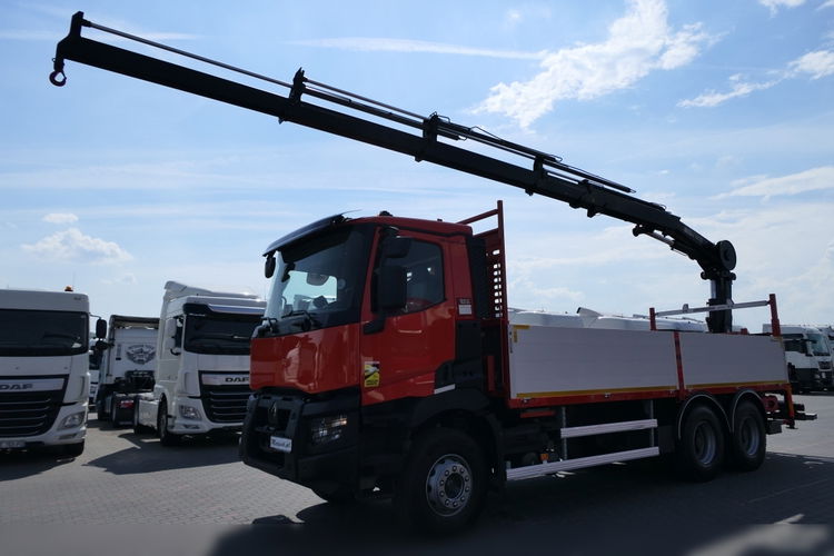 Renault C 430 / 6x4 / SKRZYNIOWY 6, 5 M + HDS HIAB 188 12.8 M / STEROWANIE RADIOWE / 2015 / OPONY 100% zdjęcie 3