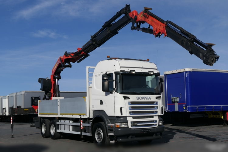 SCANIA R 480 / 6X4 / SKRZYNIA - 6.2 M + HDS PALFINGER PK 40002 + FLY JIB - 26.4 M / STEROWANIE RADIOWE zdjęcie 9