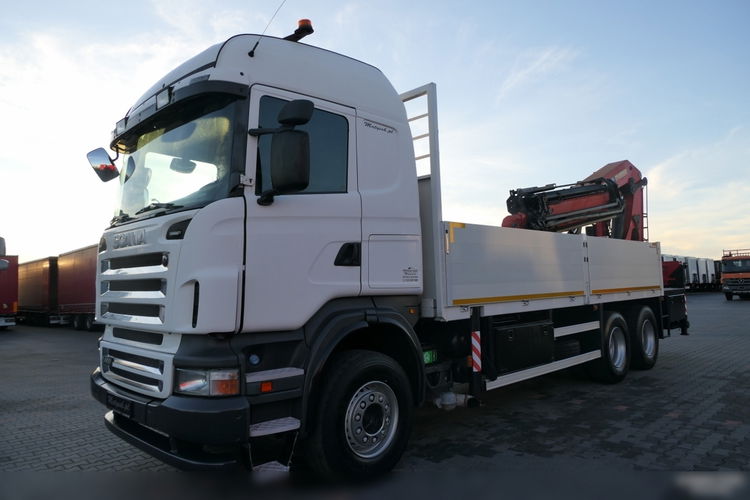 SCANIA R 480 / 6X4 / SKRZYNIA - 6.2 M + HDS PALFINGER PK 40002 + FLY JIB - 26.4 M / STEROWANIE RADIOWE zdjęcie 14