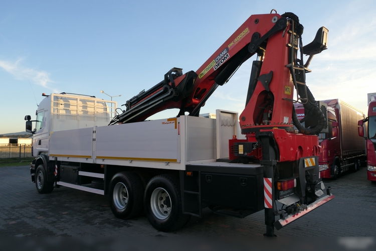 SCANIA R 480 / 6X4 / SKRZYNIA - 6.2 M + HDS PALFINGER PK 40002 + FLY JIB - 26.4 M / STEROWANIE RADIOWE zdjęcie 16