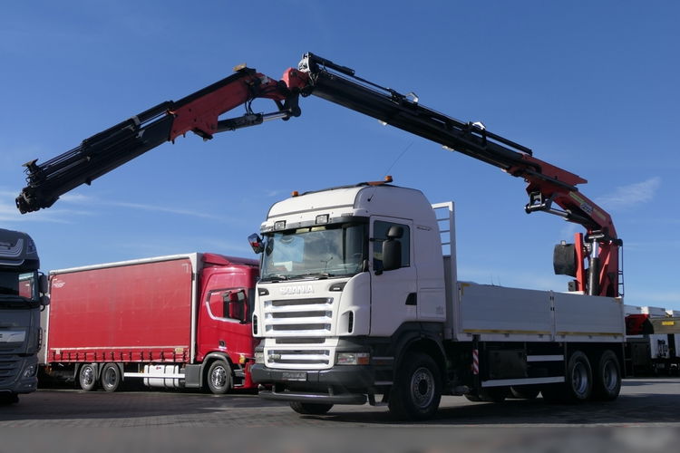 SCANIA R 480 / 6X4 / SKRZYNIA - 6.2 M + HDS PALFINGER PK 40002 + FLY JIB - 26.4 M / STEROWANIE RADIOWE zdjęcie 2