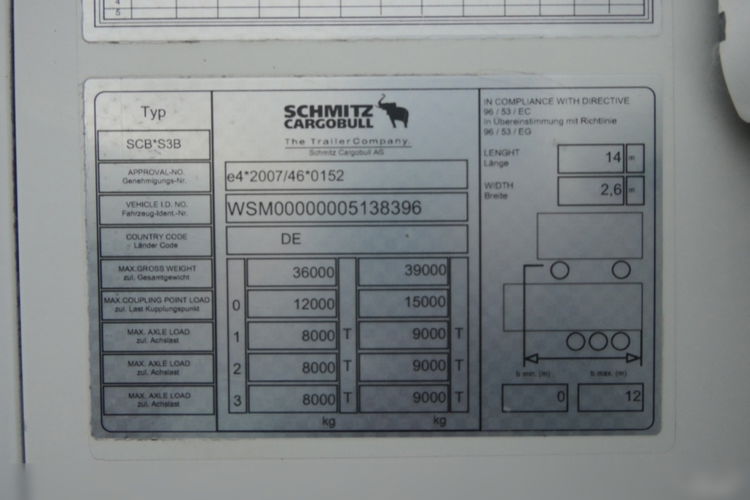 Schmitz / CHŁODNIA / THERMO KING SLX 200 / PALECIARA / OŚ PODNOSZONA / zdjęcie 30