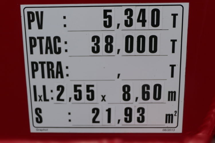 STAS WYWROTKA ALUMINIOWA / 25 m3 / WAGA : 5300 KG / RYNNA / WANNA / SZYBRY zsypowe / os podnoszona / SPROWADZONA zdjęcie 21