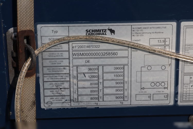 Schmitz / FIRANKA / STANDARD / XL CODE / NOWE OPONY / Z NIEMIEC / 2017 R zdjęcie 24