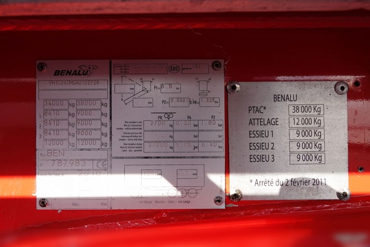 BENALU WYWROTKA 25m3 / ALUMINIOWA / WAGA: 4900 KG / zdjęcie 26