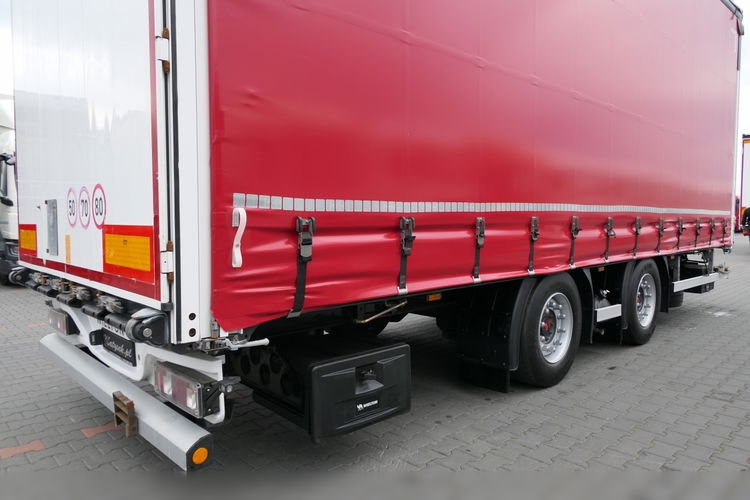 Wielton PRZYCZEPA TANDEM PRZEJAZDOWA FIRANKA - 7.7 m / 60m3 / dach podnoszony / 2019 ROK / zdjęcie 16