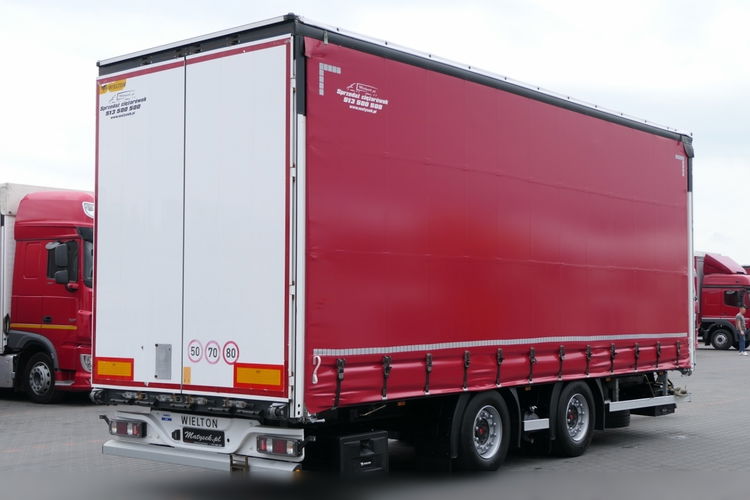 Wielton PRZYCZEPA TANDEM PRZEJAZDOWA FIRANKA - 7.7 m / 60m3 / dach podnoszony / 2019 ROK / zdjęcie 6