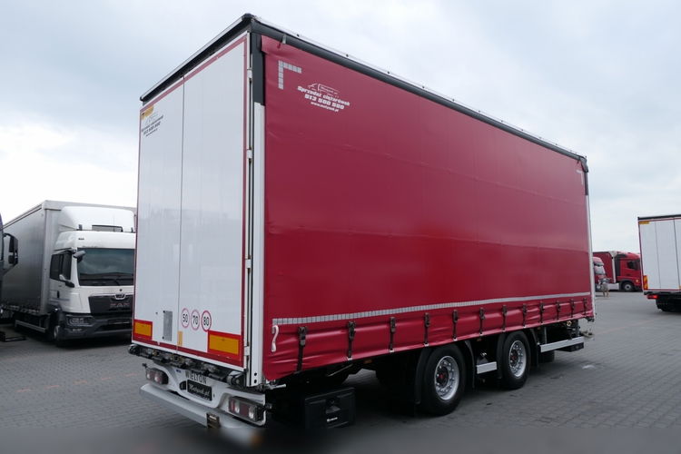 Wielton PRZYCZEPA TANDEM PRZEJAZDOWA FIRANKA - 7.7 m / 60m3 / dach podnoszony / 2019 ROK / zdjęcie 7