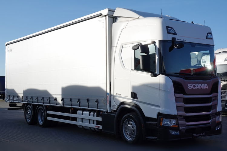 SCANIA R 450 / FIRANKA - 9.4 M / 6x2 / OS PODNOSZONA / RETARDER / 2020 ROK / SOLÓWKA / KLIMA POSTOJOWA / PO ZŁOTYM KONTRAKCIE  zdjęcie 8